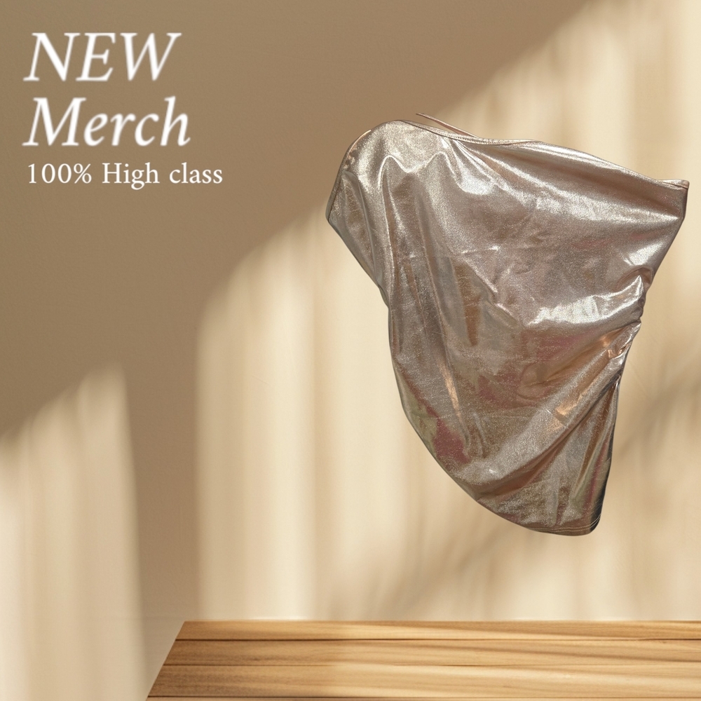 High Class Metallic Silver Fabric